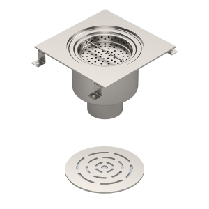 Plakali yer suzgeci anti-bakteriyel alttan oval PAC-30-5-PLP-F-OD - 2