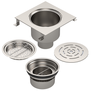 Plakali yer suzgeci anti-bakteriyel alttan oval PAC-30-5-PLP-F-OD - 4